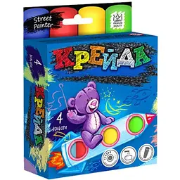 Крейда для малювання на асфальті MEL-01-02U 4 шт Різнокольоровий shop (4823102802664)