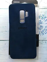 Чохол-накладка Alcantara Cover Official EF-XG965ALEGRU для Samsung Galaxy S9 Plus (6.2") Blue - мініатюра 4