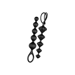 Анальні ланцюжки Satisfyer Love Beads Silicone, 20.5х3.4 см, чорний