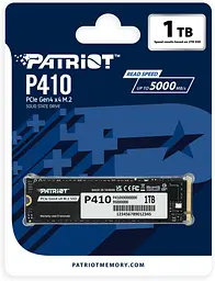 SSD NVMe накопичувач PATRIOT P410 1Tb PCIe Gen4x4 M.2 2280 (P410P1TBM28H) - мініатюра 4