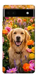 TPU чехол Demsky Flowery labrador для Google Pixel 6a