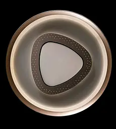 Люстра стельова LED Splendid Ray L55088/500A/1, 144W, сірий/золотий, сучасний стиль, з пультом, 50 см - мініатюра 5