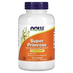 NOW Олія Примули Вечірньої з ГЛА Super Primrose 1300 мг - 120 софтгель