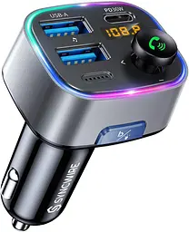 FM-трансмітер SYNCWIRE Bluetooth 5.3 з автозарядкою 48W та LED дисплеєм