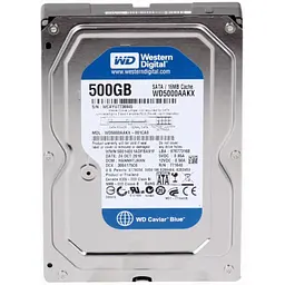 Жорсткий диск Western Digital Blue HDD 3.5" 500 ГБ (WD5000AAKX)