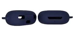 Чохол-накладка DK Silicone Candy Friendly з карабіном для Oppo Enco W11/W12 (dark blue) - мініатюра 2