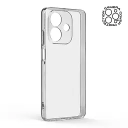 Прозрачный чехол для OPPO A3x 4G/A3 4G/A40m 4G с защитой камеры, тонкий, силиконовый, бесцветный, ударопрочный, противоударный бампер с закрытой камерой, ArmorStandart (ARM80890) - мініатюра 2