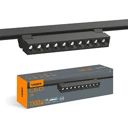 LED світильник трековий VIDEX TR06 15W 4100K 220V чорний VIDEX (28197-000)