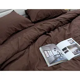 Підковдра Ecotton Євро фланель Dark Brown SB-186 210х220 см коричневий (25554) - мініатюра 3