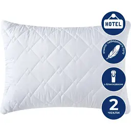 Подушка Ideia Classic Soft аналог лебединого пуху з внутрішньою подушкою 50х70 см біла (8-31135) - мініатюра 2