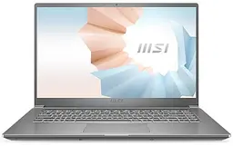 Ноутбук MSI Modern 15 15.6FHD IPS/Intel i3-10110U/8/256F/Int/DOS/Silver (M15A10M-496XUA)
