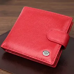Жіночий трендовий гаманець із натуральної шкіри ST Leather 22555 червоний