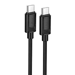 Дата кабель Hoco X122 Benefit Type-C to Type-C 60W 1 м Black
