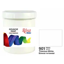 Гуашева фарба "Rosa Studio" білила титанові 40мл №324901(70) - мініатюра 1