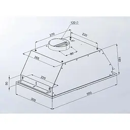Витяжка Artel ART Canopi 350 Grey - мініатюра 4