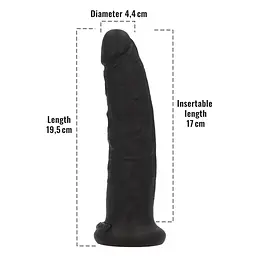 Фалоімітатор з ароматом лакриці Toyz4lovers Delicious Dildo Liquorice, 19.5 см - мініатюра 4