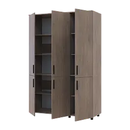 Шафа для одягу Doros Торн Кремона Канноло 3 ДСП (полиці) 135х51.6х200 (44900476) - мініатюра 5