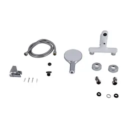 Змішувач для ванни Qtap Jay (з душовим гарнітуром) QTJAY259CRW45553 Chrome/White Білий - мініатюра 5