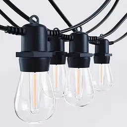Садова гірлянда 15м з 15 LED-лампами E27 - декоративне освітлення для саду, тераси, балкона - мініатюра 8