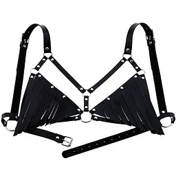Шкіряний ліф Angels Passion One size Чорний K000872 - мініатюра 5