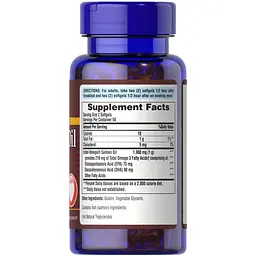 Жирні кислоти Puritan's Pride Salmon Oil 500 mg, 100 капсул - мініатюра 2