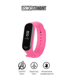 Ремінець ArmorStandart Superhero Edition для Xiaomi Mi Band 4/3 Wonder Woman Pink (ARM55067) - мініатюра 2