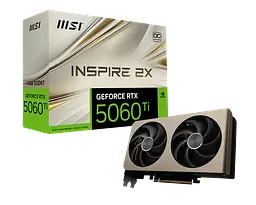 Відеокарта GeForce RTX 5060 Ti 16GB MSI Inspire 2X OC (RTX 5060 Ti 16G INSPIRE 2X OC)