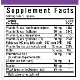 В-Комплекс 50 Bluebonnet Nutrition 50 вегетаріанських капсул - мініатюра 2
