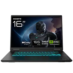 Ноутбук Gigabyte 16 Gaming A16 3VHK3UA894SD WUXGA IPS 165Hz/Ryzen 7 260/16GB/1TB/RTX 5060 8GB/DOS/Black (3VHK3UA894SD)