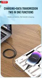 Кабель XO NB230 Rock Series USB-A to Micro - 1m (чорний) (6974586) - мініатюра 3