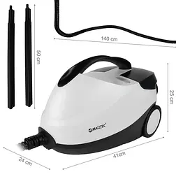 Пароочисник MalTec HDS7000W-PRO, 2000 Вт, 4 бар, 1,6 л, регулювання пари, набір насадок, без хімії - мініатюра 2