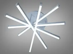 Сучасна біла LED люстра Diasha SX815/5WH 70W до 16 м2 геометрія - мініатюра 2
