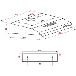 Витяжка Perfelli PL 5144 BL LED - мініатюра 11