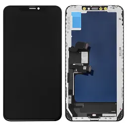 Дисплей для iPhone XS Max, чорний, з рамкою, (TFT), YOUDA