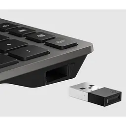 Клавіатура HP 720 Multi-Device Rechargeable Wireless/Bluetooth UA Black (9T5B1AA) - мініатюра 7