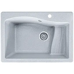 Мийка кухонна Valetti 70N гранітна 710х490 мм сіра - мініатюра 2