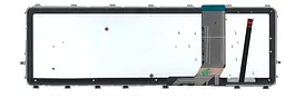 Клавіатура для ноутбука HP Envy (15-j000, Envy 15T-J, Envy 15Z-J, Envy 17-J, Envy 17T-J) з підсвічуванням (Light) Black, (Silver Frame) - мініатюра 2