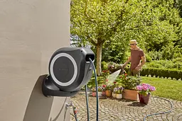 Котушка настінна Gardena RollUp M автоматична зі шлангом 20 м (18612-20.000.00) - мініатюра 6