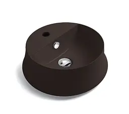 Умивальник Simas Sharp 42 см круглий chocolate matt Коричневий SH03