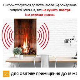 Електрообігрівач-картина настінний гнучкий 400Вт 100х57см - мініатюра 5