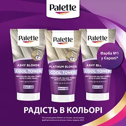 Тонуючий бальзам для волосся Palette Toner Платиновий Блонд 150 мл - мініатюра 6