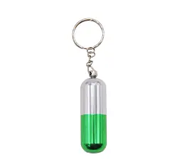 Трубка курильна металева HL-195 Silver Green (17850) - мініатюра 2