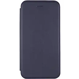 Кожаный чехол-книжка Epik Classy для Motorola Edge 70 Темно-синий