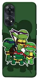 Чохол Demsky Green turtles для Oppo Reno 8 T 4G