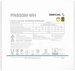 Блок живлення DeepCool GamerStorm PN850M 850W 80+ Gold White (R-PN850M-FC0W-JGEU) - мініатюра 3