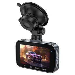 Відеореєстратор Hoco DV5 Driving recorder with 3-inch display Чорний - мініатюра 3