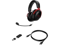 Навушники з мікрофоном HyperX Cloud III Wireless Black/Red (77Z46AA) - мініатюра 7