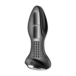Анальна пробка Satisfyer Rotator Plug 2+ 12.8 см (чорний) - мініатюра 5