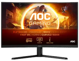 Монiтор 31.5" AOC CQ32G4VE Black
