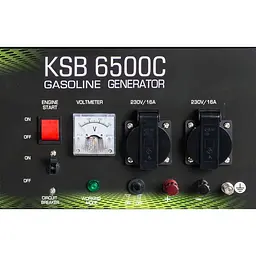 Генератор Синхронний KonnerSohnen Basic KSB 6500C 66.6кг / 5000 Вт / Бензин (KSB6500C) - мініатюра 8